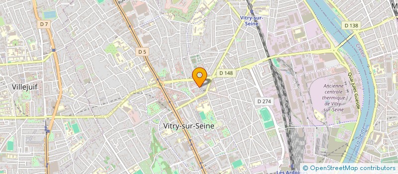 localisation de l'entreprise CRESCENDO  VITRY-SUR-SEINE