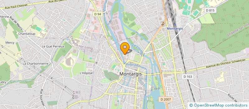 localisation de l'entreprise CRESCENDO à MONTARGIS
