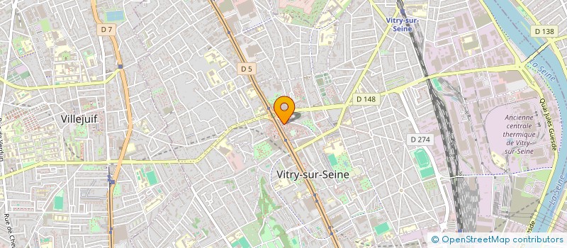localisation de l'entreprise CRESCENDO à VITRY-SUR-SEINE