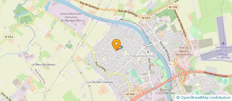 localisation de l'entreprise CRESCENDO à WAMBRECHIES