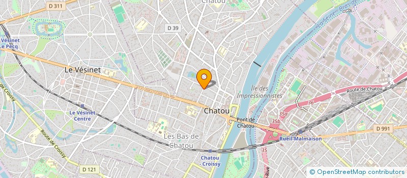 localisation de l'entreprise CRESCENDO  CHATOU