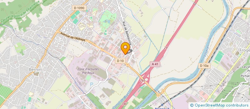 localisation de l'entreprise CRESCENDO ACCOMPAGNEMENT  CROLLES