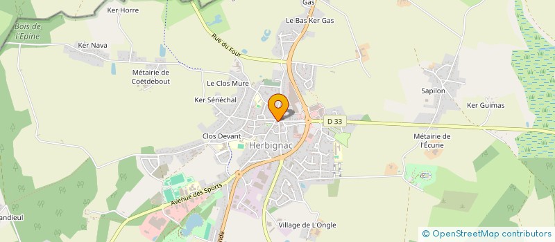 localisation de l'entreprise CRESCENDO EDUCATION MUSICALE à HERBIGNAC