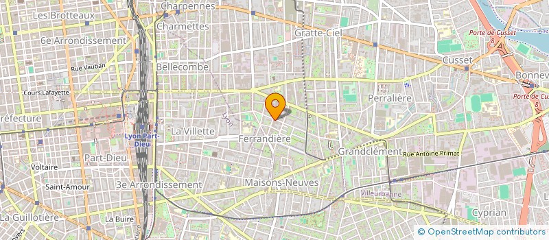 localisation de l'entreprise CRESCENDO SCI  VILLEURBANNE