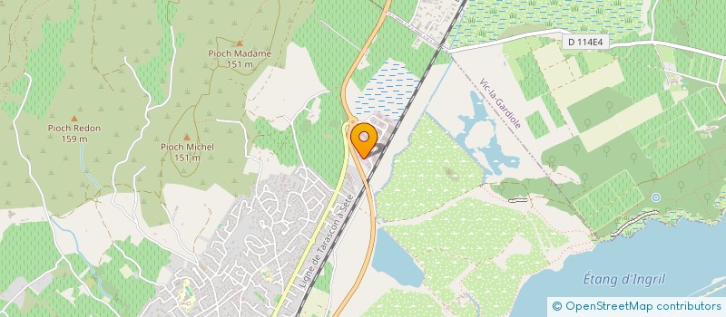 localisation de l'entreprise CRESCENDOS à FRONTIGNAN