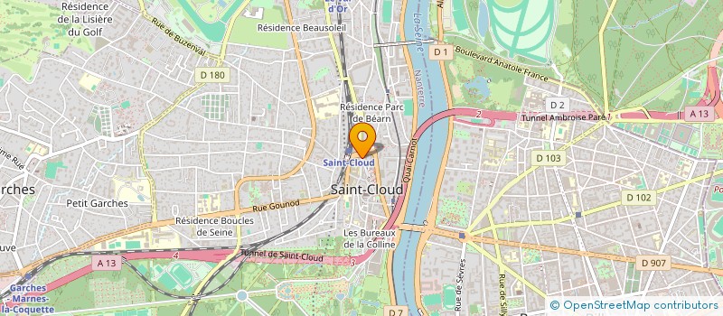 localisation de l'entreprise CRESCENDRAULT SAS à SAINT-CLOUD