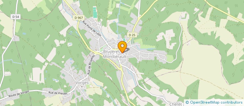 localisation de l'entreprise CRESCO CONSEIL  BRUYERES-ET-MONTBERAULT