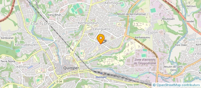 localisation de l'entreprise CRESCO JE GRANDIS à QUIMPER