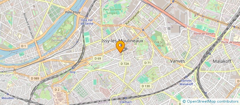 localisation de l'entreprise CRESPEAU JACQUPUGIN à ISSY LES MOULINEAUX