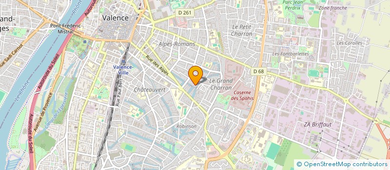 localisation de l'entreprise CRESPEAUPHOTO à VALENCE