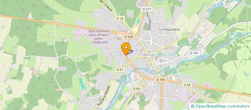 localisation de l'entreprise CRESPIN à BAUGE-EN-ANJOU