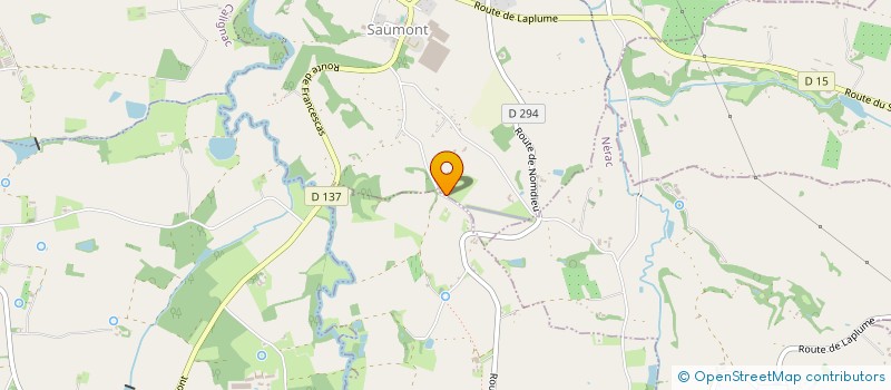 localisation de l'entreprise CRESSEPURE  SAUMONT