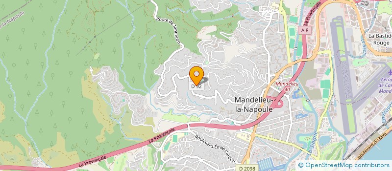 localisation de l'entreprise CRESSON à MANDELIEU LA NAPOULE