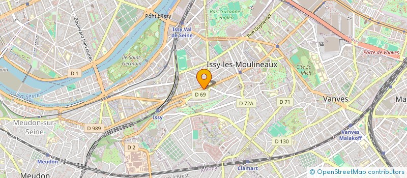 localisation de l'entreprise CRESSON à ISSY-LES-MOULINEAUX