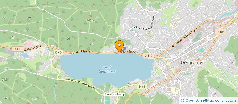 localisation de l'entreprise CRESSON  GERARDMER