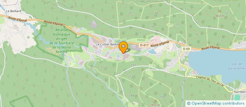 localisation de l'entreprise CRESSON  GERARDMER