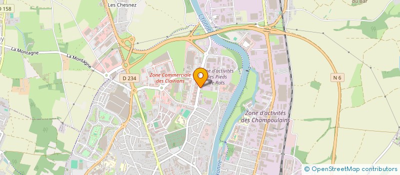 localisation de l'entreprise CRESSON VOYAGES  AUXERRE