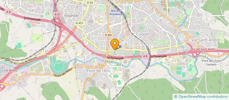 localisation de l'entreprise CREST EXPERTISES à AIX-EN-PROVENCE