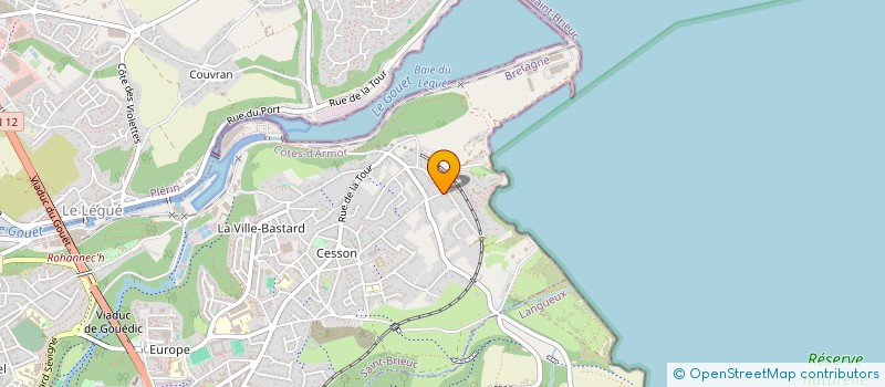 localisation de l'entreprise CREST-IMMO à SAINT-BRIEUC