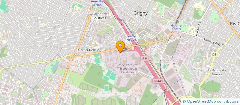 localisation de l'entreprise CREST ULTRASONICS FRANCE  GRIGNY