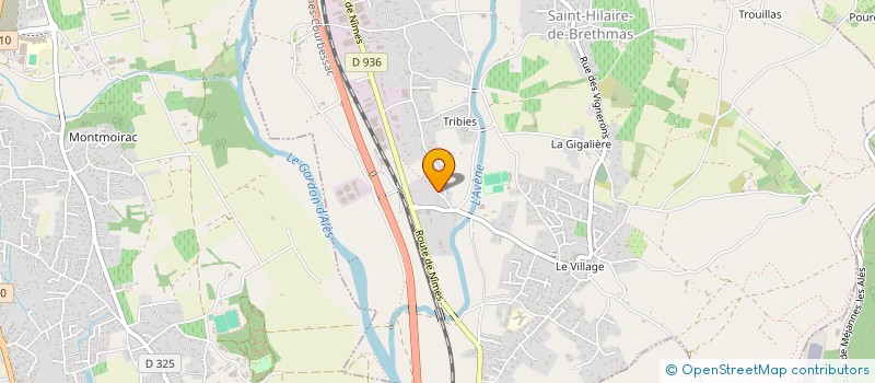 localisation de l'entreprise CRESTA  SAINT-HILAIRE-DE-BRETHMAS