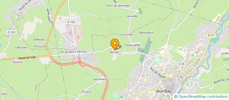 localisation de l'entreprise CRESTPOINT INTERNATIONAL à AURILLAC