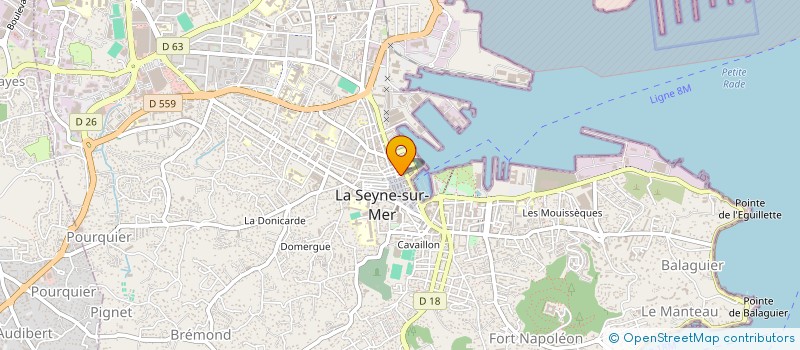 localisation de l'entreprise CRESV RECHERCHE ETUDE SOC VAR à LA SEYNE-SUR-MER