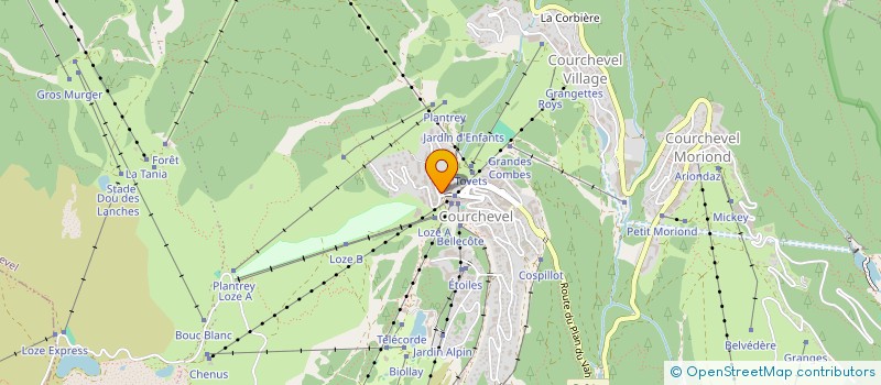 localisation de l'entreprise CRET COMPAGNIE  1850 à COURCHEVEL
