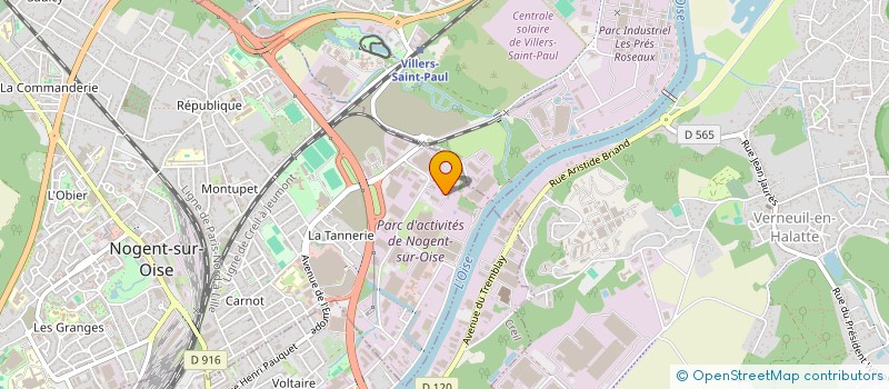 localisation de l'entreprise CRETE  NOGENT-SUR-OISE