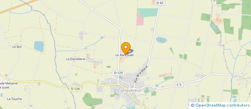 localisation de l'entreprise CRETE COUVERTURE  CONQUEREUIL