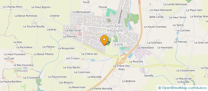 localisation de l'entreprise CRETES ET VALLEES  SAINT-AUBIN-D'AUBIGNE