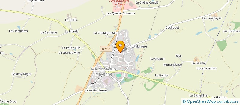 localisation de l'entreprise CRETOIS INVEST à MARTIGNE-SUR-MAYENNE