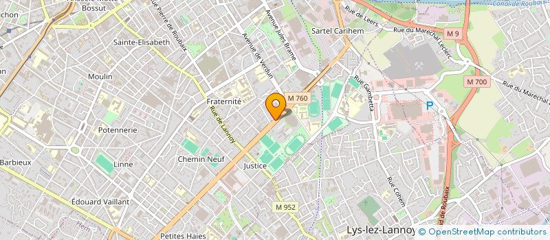 localisation de l'entreprise CREUS CONCRETE SOLUTIONS à ROUBAIX