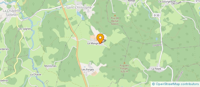 localisation de l'entreprise CREUSE EVENEMENTIEL à SAINT-CHRISTOPHE