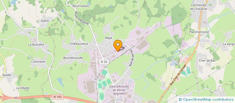 localisation de l'entreprise CREUSE FERMETURES à GUERET