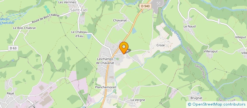 localisation de l'entreprise CREUSE HOME SERVICES  SAINT-FIEL