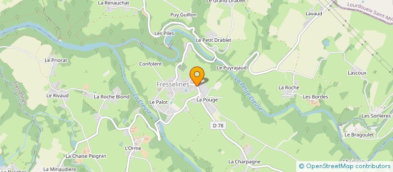 localisation de l'entreprise CREUSE IN VISION à FRESSELINES