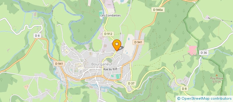 localisation de l'entreprise CREUSE INVESTISSEMENT à BOURGANEUF