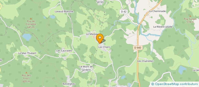 localisation de l'entreprise CREUSE MENUISERIES à SARDENT