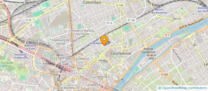 localisation de l'entreprise CREUSE & RIVIERA à COURBEVOIE