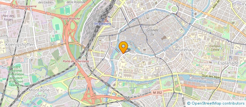 localisation de l'entreprise CREUSEMENT 2000 à STRASBOURG