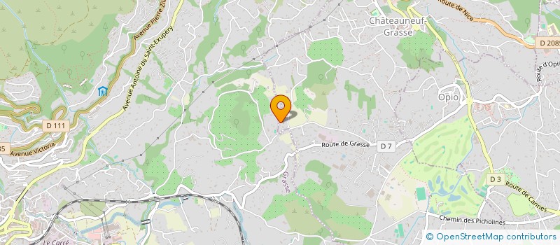 localisation de l'entreprise CREUSOT BAUDENA à CHATEAUNEUF-GRASSE