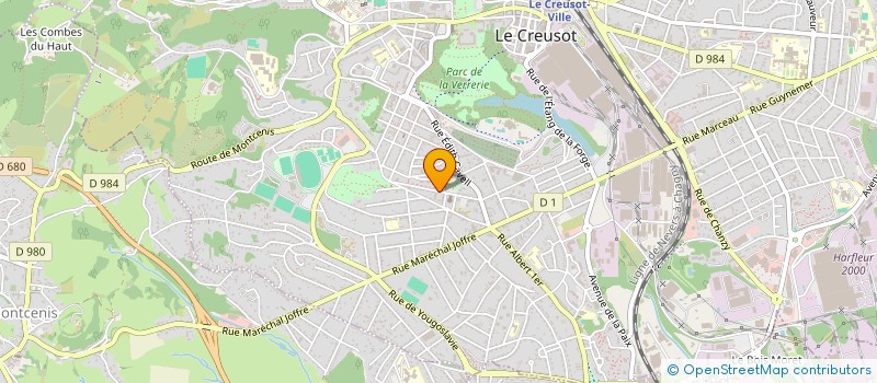 localisation de l'entreprise CREUSOT CYCLISME à LE CREUSOT