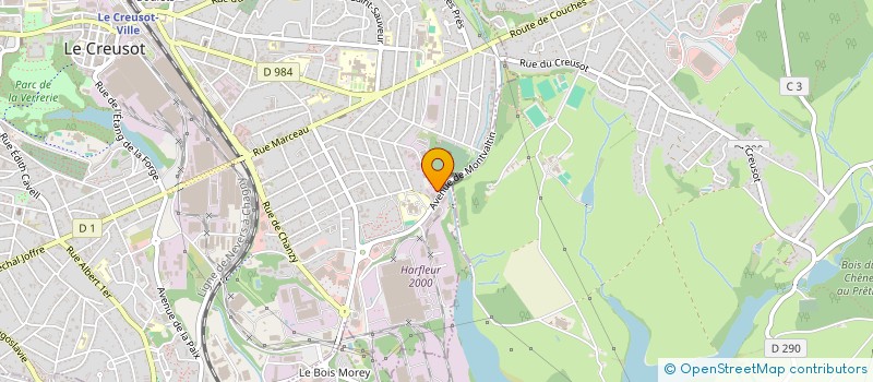 localisation de l'entreprise CREUSOT PARE-BRISE + à LE CREUSOT