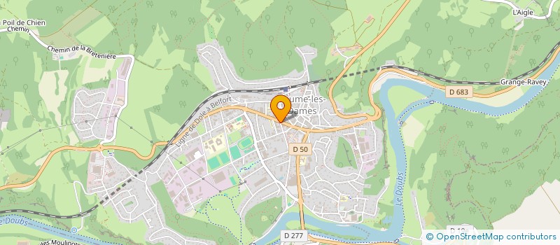 localisation de l'entreprise CREUSY, LEPARLIER, CARTIER, MENIER, CONRARD, LALLOZ, NOTAIRES ASSOCIES  BAUME-LES-DAMES