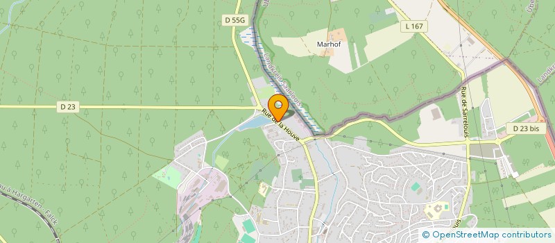 localisation de l'entreprise CREUTZWALD à CREUTZWALD