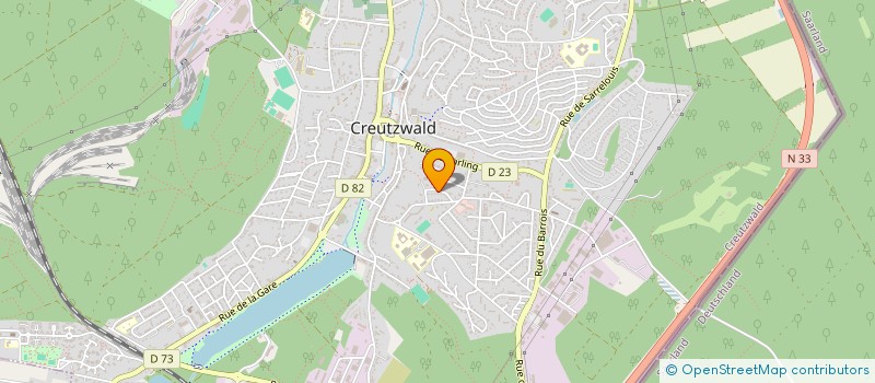 localisation de l'entreprise CREUTZWALD TENNIS DE TABLE  CREUTZWALD