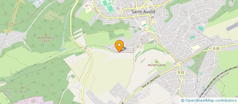 localisation de l'entreprise CREUTZWALD Z.A.  SAINT-AVOLD