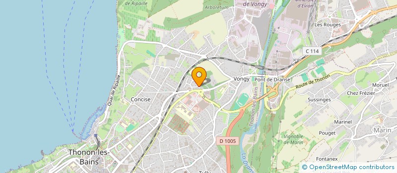localisation de l'entreprise CREUX DE LA NEIGE  THONON-LES-BAINS