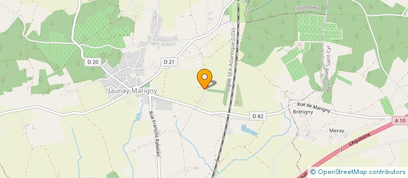 localisation de l'entreprise CREUZE  JAUNAY-MARIGNY